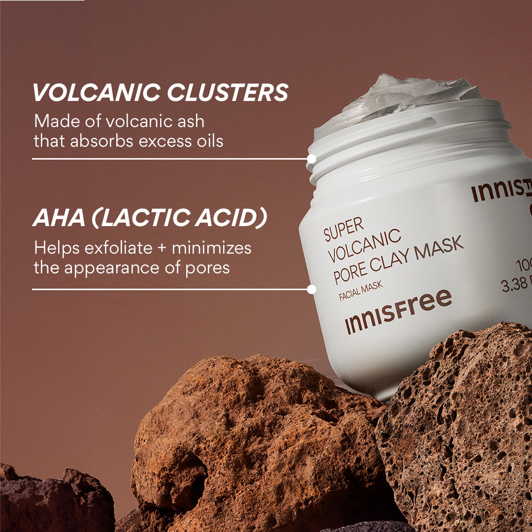 Super Volcanic Pore Clay Mask – Deep Cleanse & Clear Face Pores