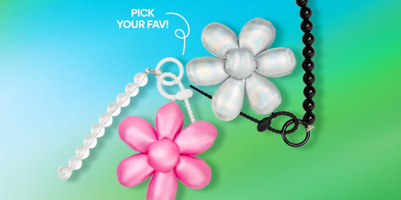 choose your free flower keychain with a holiday gift set purchase
