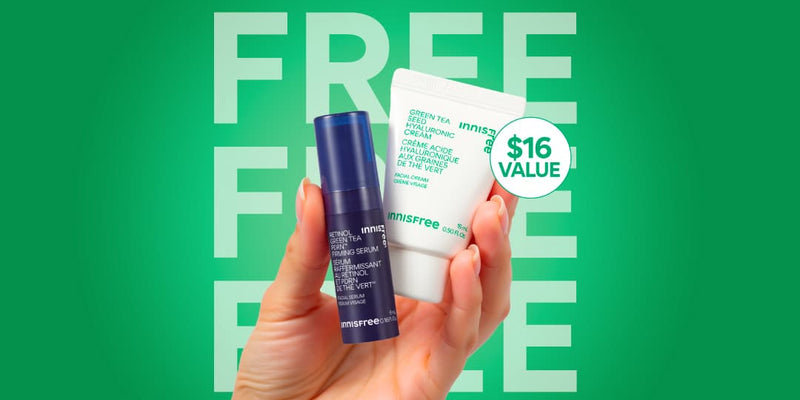 free mini firm + hydrate duo (green tea cream and green tea PDRN™ serum