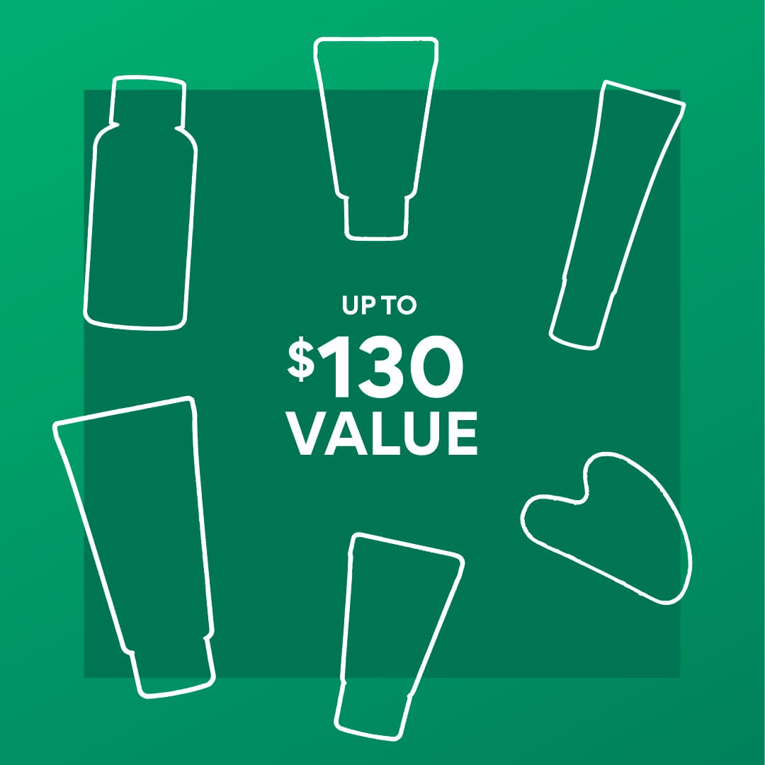 free 20-piece mystery gift with orders $65+