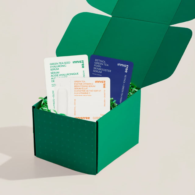 welcome gift: enjoy a free 3-piece serum set with your first purchase