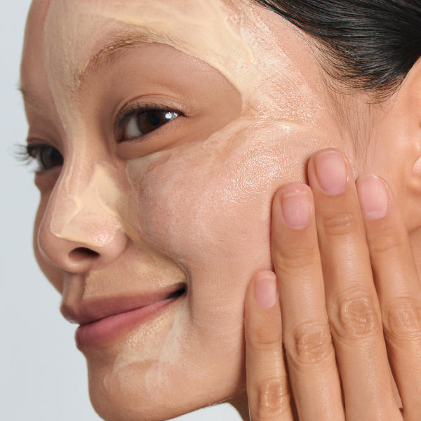 Vitamin C Brightening Mask-To-Foam™ Facial Cleanser step 3 application