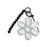 Silver Flower Keyring