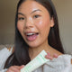 Daily UV Invisible Barrier Sunscreen Serum Broad Spectrum SPF 47 female model application video